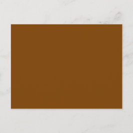 Chocolate Brown Solid Färg Vykort
