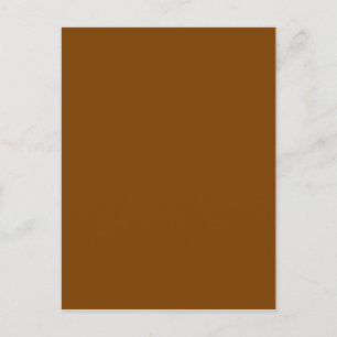 Chocolate Brown Solid Färg Vykort