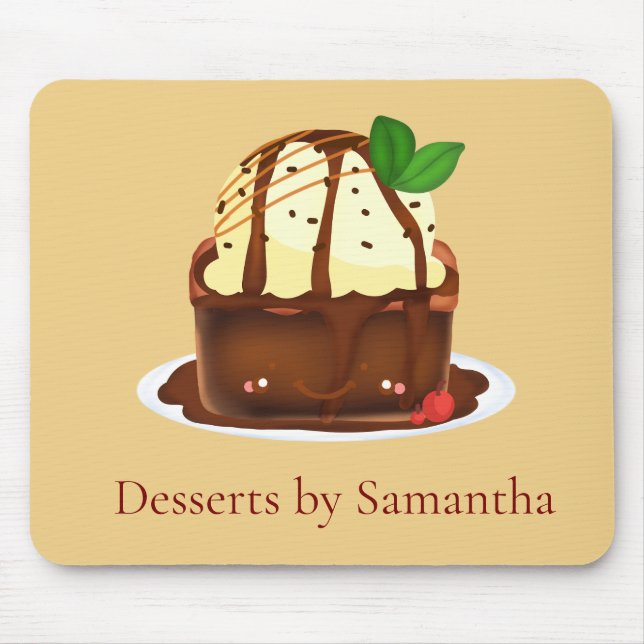 Chocolate Brownie With Vanilla Ice Cream Musmatta (Framsidan)