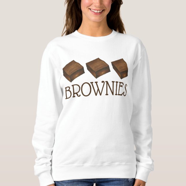 Chocolate Brownies Bake Sale Bakery Treats Foodie T-shirt (Framsida)