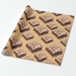 Chocolate Brownies Wrapping Papper Presentpapper