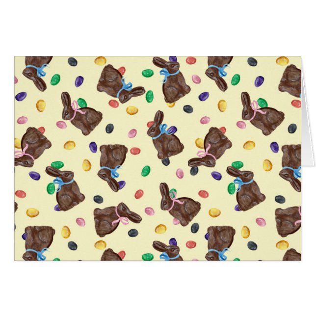 Chocolate Bunnies Hälsningskort (Framsidan Horizontal)