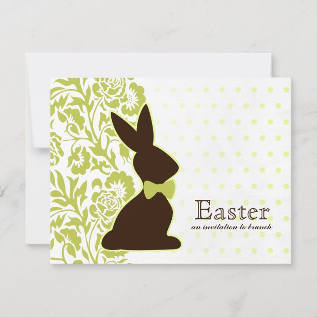 Chocolate Bunny-inbjudningar Inbjudningar (Framsida)