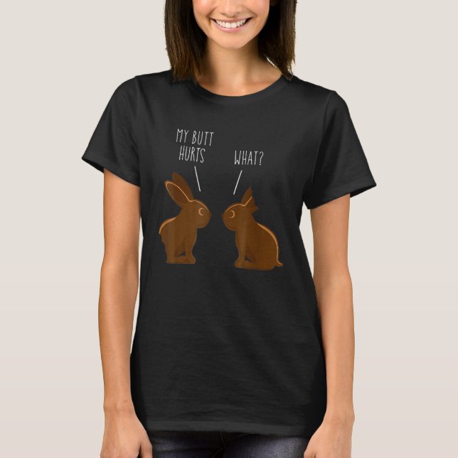 Chocolate Bunny Påsk Basket Funny Tonåringar Min B T Shirt (Framsida)
