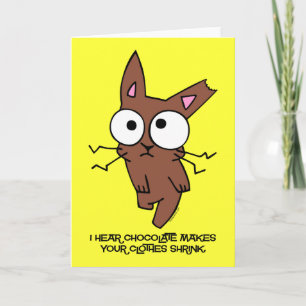 Chocolate Bunny Shrink Helgkort