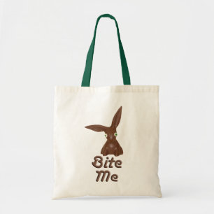 Chocolate Bunny Tote Bag Tygkasse