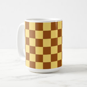 Chocolate Butter Tones Square Art Mugg Kopp
