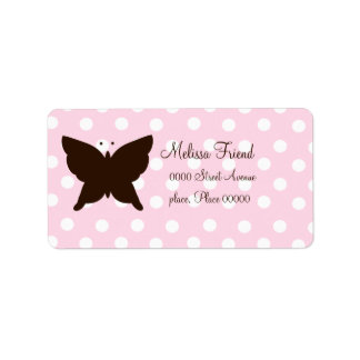 Chocolate Butterfly Adressetikett
