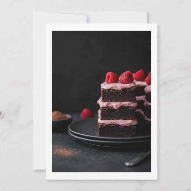 chocolate cake inbjudningar (Framsida)