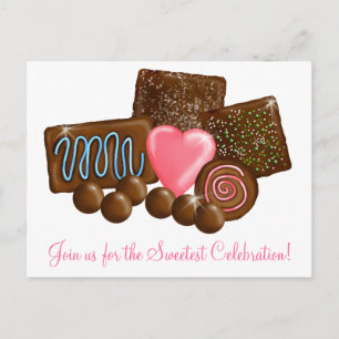 Chocolate Candy Conftions Vykort
