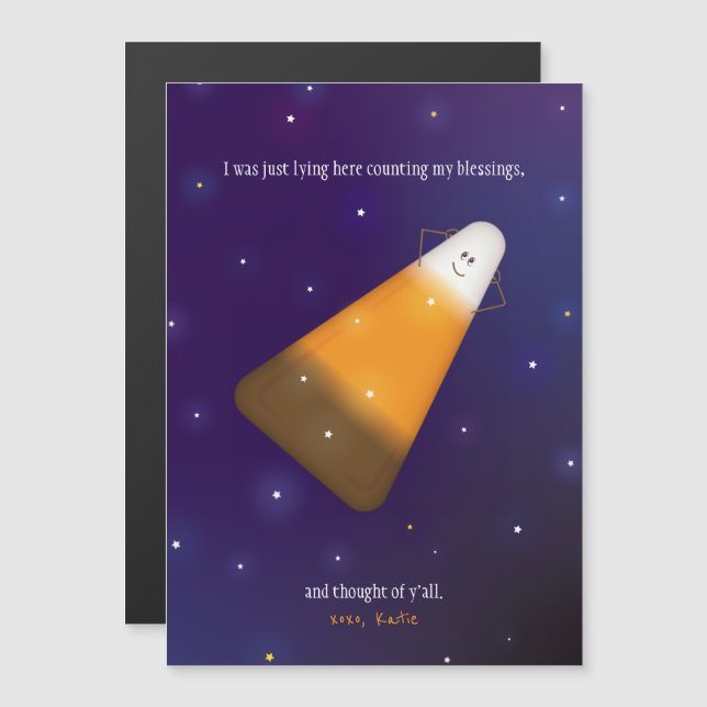 Chocolate Candy corn (Fram/baksida)