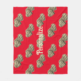 Chocolate candy eart romantic Red kärlek Fleecefilt