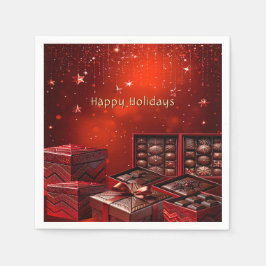 Chocolate Candy Holiday Napkin Pappersservett