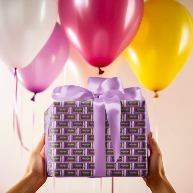 Chocolate Candy Pub Gift Wrapping Papper Presentpapper (Skapare uppladdad)