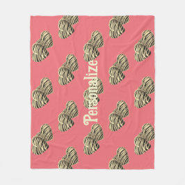 Chocolate candy-rosa romantic Söt kärlek Fleecefilt