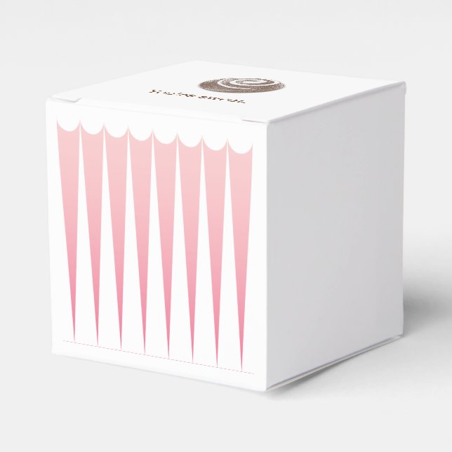 Chocolate Candy Truffle med Rosa accents Presentaskar (Framsidan Sidan)