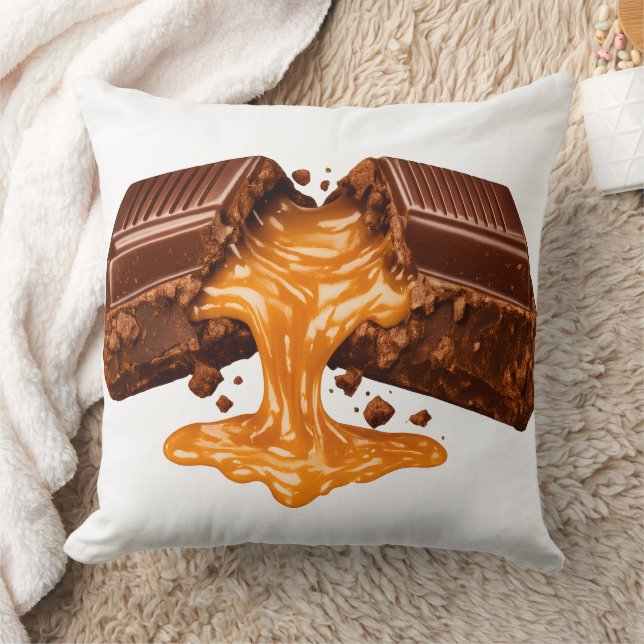 Chocolate Caramel Lover Pillow Kudde (Filt)