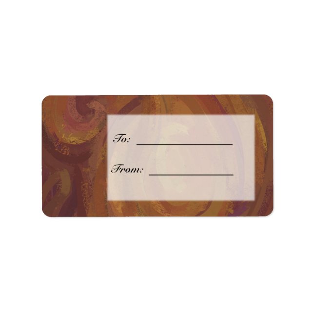 Chocolate Carmel Swirl Adressetikett (Framsidan)