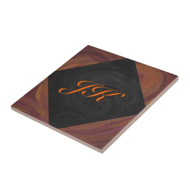 Chocolate Carmel Swirl Kakelplatta (Sidan)
