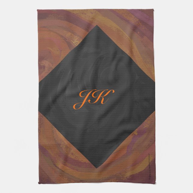 Chocolate Carmel Swirl Kökshandduk (Vertikal)