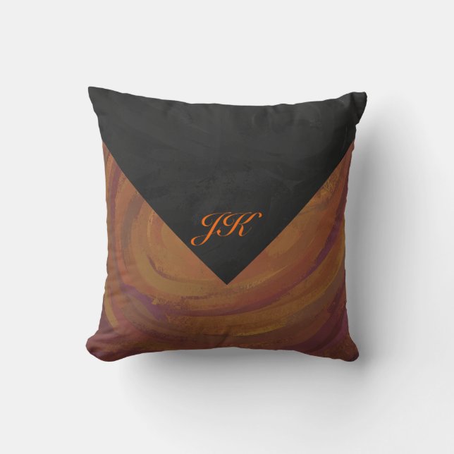 Chocolate Carmel Swirl Kudde (Framsida)