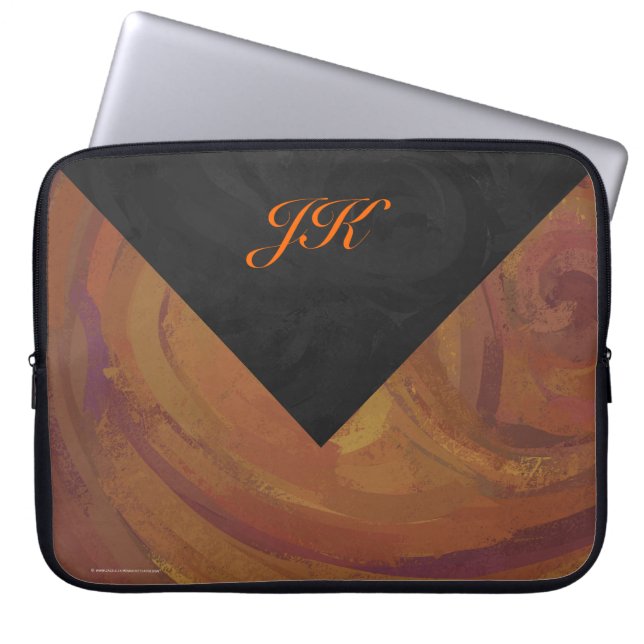 Chocolate Carmel Swirl Laptop Fodral (Framsidan)