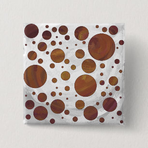 Chocolate Carmel Swirl Polka Dot Knapp