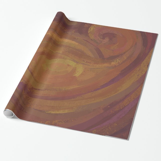 Chocolate Carmel Swirl Presentpapper (Utrullad)