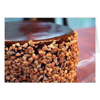 Chocolate Cashew Brownie Cake Card (tomt) Hälsningskort