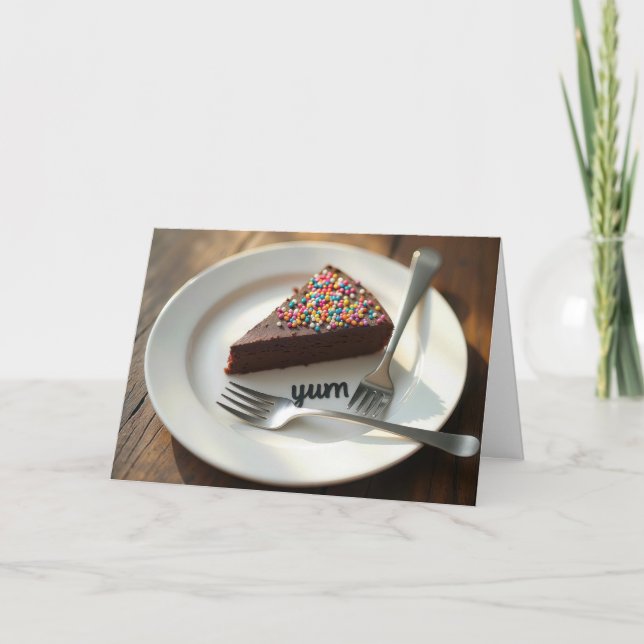 Chocolate Cheesecake Kort (Framsida)