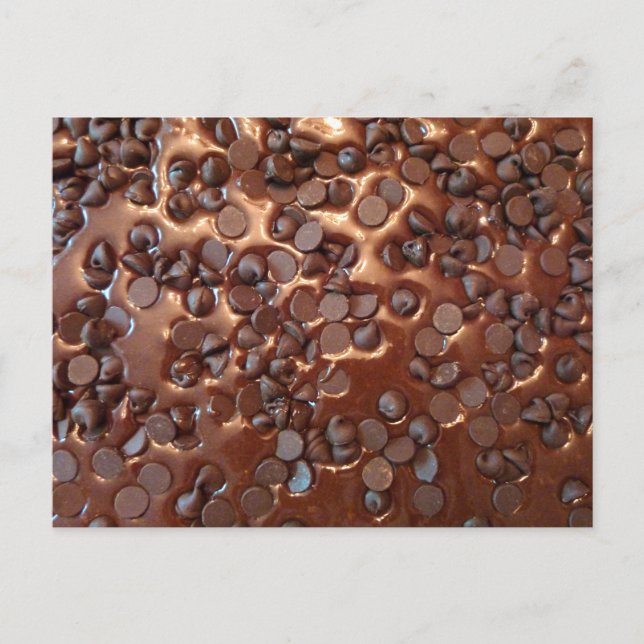 Chocolate Chip Brownies Vykort (Framsida)