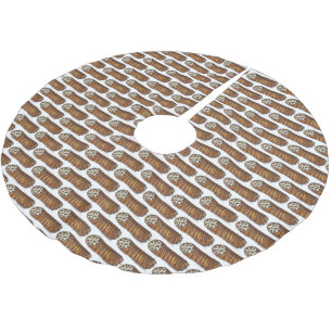Chocolate Chip Cannoli, italiensk bakerikonst Julgransmatta Borstad Polyester