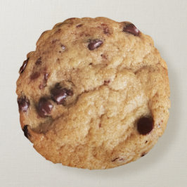 Chocolate Chip Cookie Älskare Rund Kudde