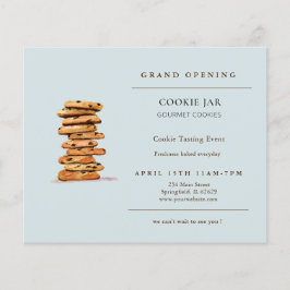Chocolate chip cookie Bakery Grand Open Flyer