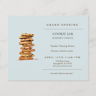 Chocolate chip cookie Bakery Grand Open Flyer