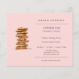 Chocolate chip cookie Bakery Grand Open Flygblad