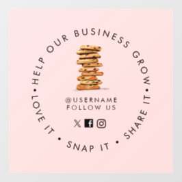 Chocolate Chip cookie Bakery Social media följer