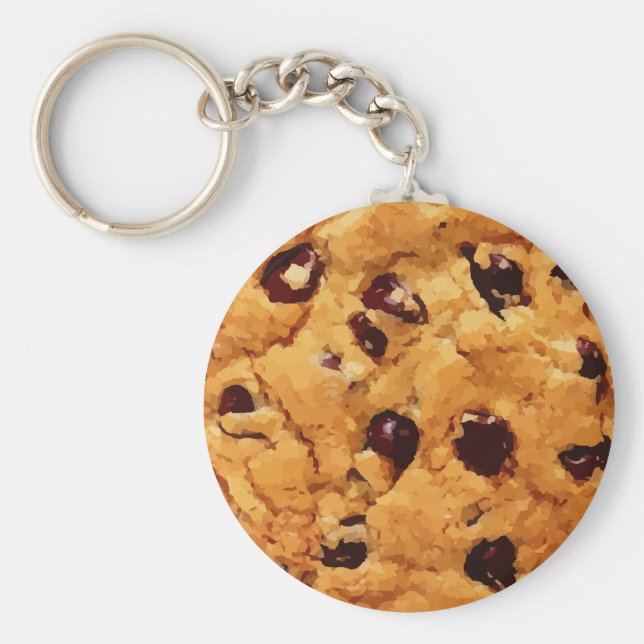 Chocolate Chip Cookie-bild Nyckelring (Framsidan)