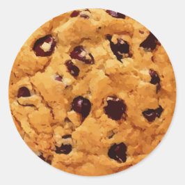 Chocolate Chip Cookie-bild Runt Klistermärke