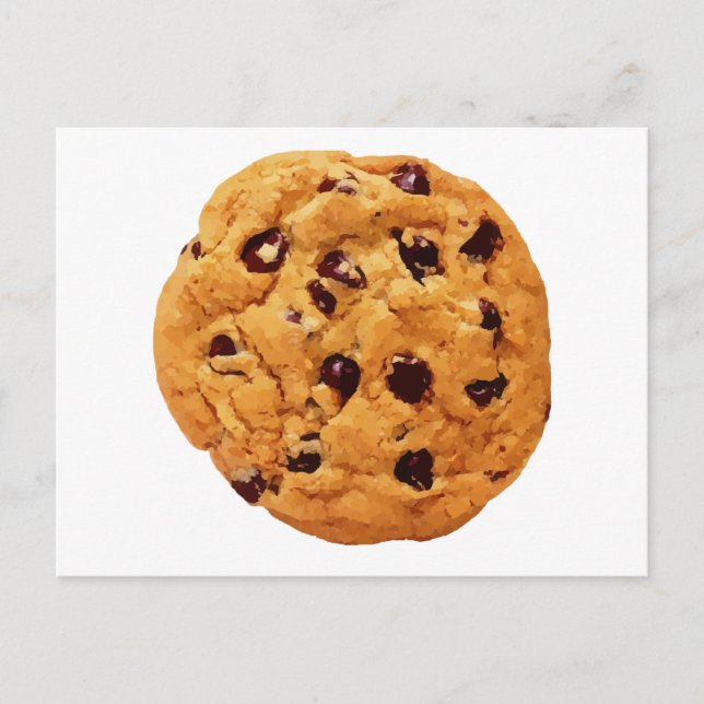 Chocolate Chip Cookie-bild Vykort (Framsida)