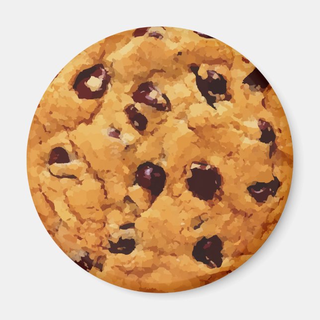 Chocolate Chip Cookie-bildmagnet Magnet (Framsidan)