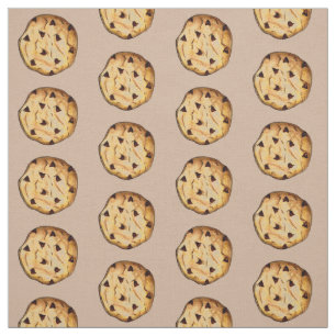 Chocolate Chip Cookie Cookies Dessert Food Fabric Tyg