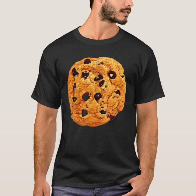 Chocolate Chip Cookie Costume Last Minute Lazy Par T Shirt (Framsida)