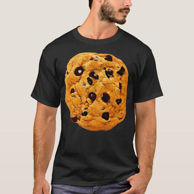 Chocolate Chip Cookie Costume Last Minute Lazy T Shirt (Framsida)