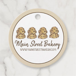 Chocolate Chip Cookie Dough Bakery Pastry Chef Gåvor Etiketter