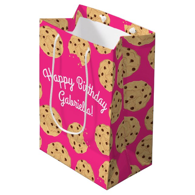 Chocolate Chip Cookie Kids 1:a födelsedag Party Ro (Framsidan Vinklad)
