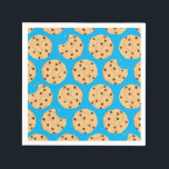 Chocolate Chip Cookie Kids 1st Birthday Party Blue Pappersservett<br><div class="desc">De här hemska modet, färglösa, söta chokladkakor chip födelsedagsfest inbjudan är perfekt för ett barn 1:a födelsedag firande! Anpassa texten för att göra den till en egen. Det moderna synsättet och känslan är det perfekt sättet att fira er lilla som kärlek mjölk och choklad chip kakor på sin första födelsedag!...</div>