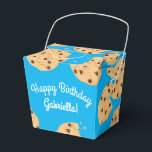 Chocolate Chip Cookie Kids 1st Birthday Party Blue Presentaskar<br><div class="desc">De här hemska modet, färglösa, söta chokladkakor chip födelsedagsfest inbjudan är perfekt för ett barn 1:a födelsedag firande! Anpassa texten för att göra den till en egen. Det moderna synsättet och känslan är det perfekt sättet att fira er lilla som kärlek mjölk och choklad chip kakor på sin första födelsedag!...</div>