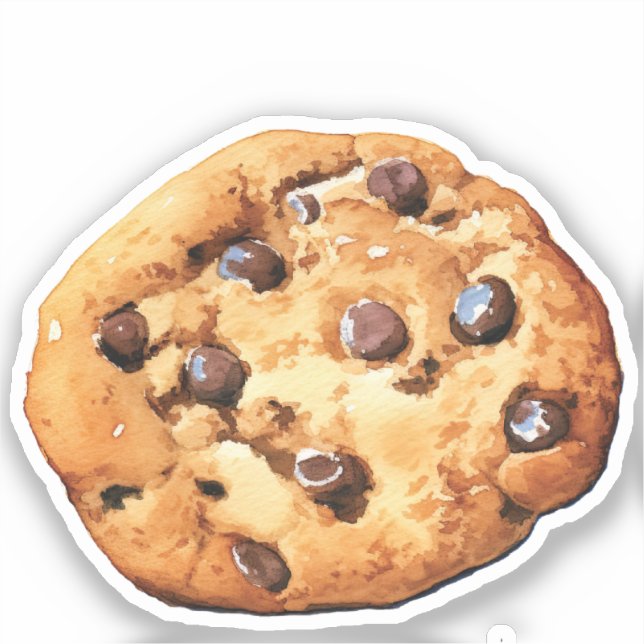Chocolate Chip Cookie Klistermärken (Framsida)