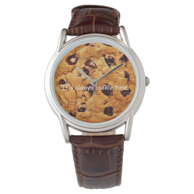 Chocolate Chip Cookie Manar bevakning Armbandsur (Framsida)